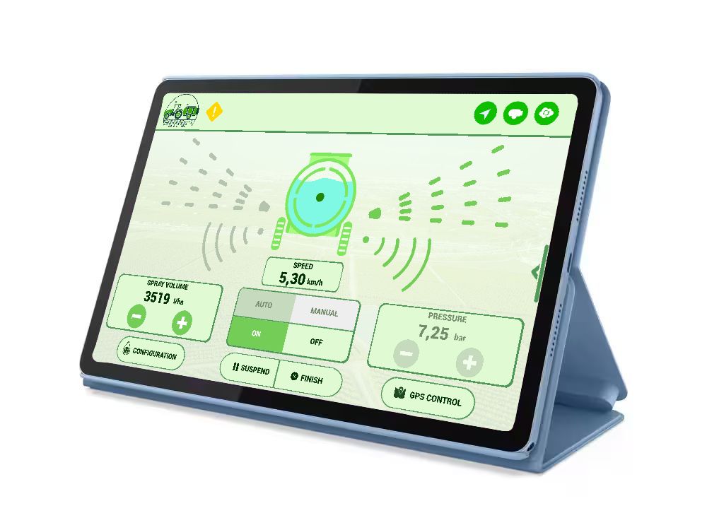 Pulverizador inteligente en acción